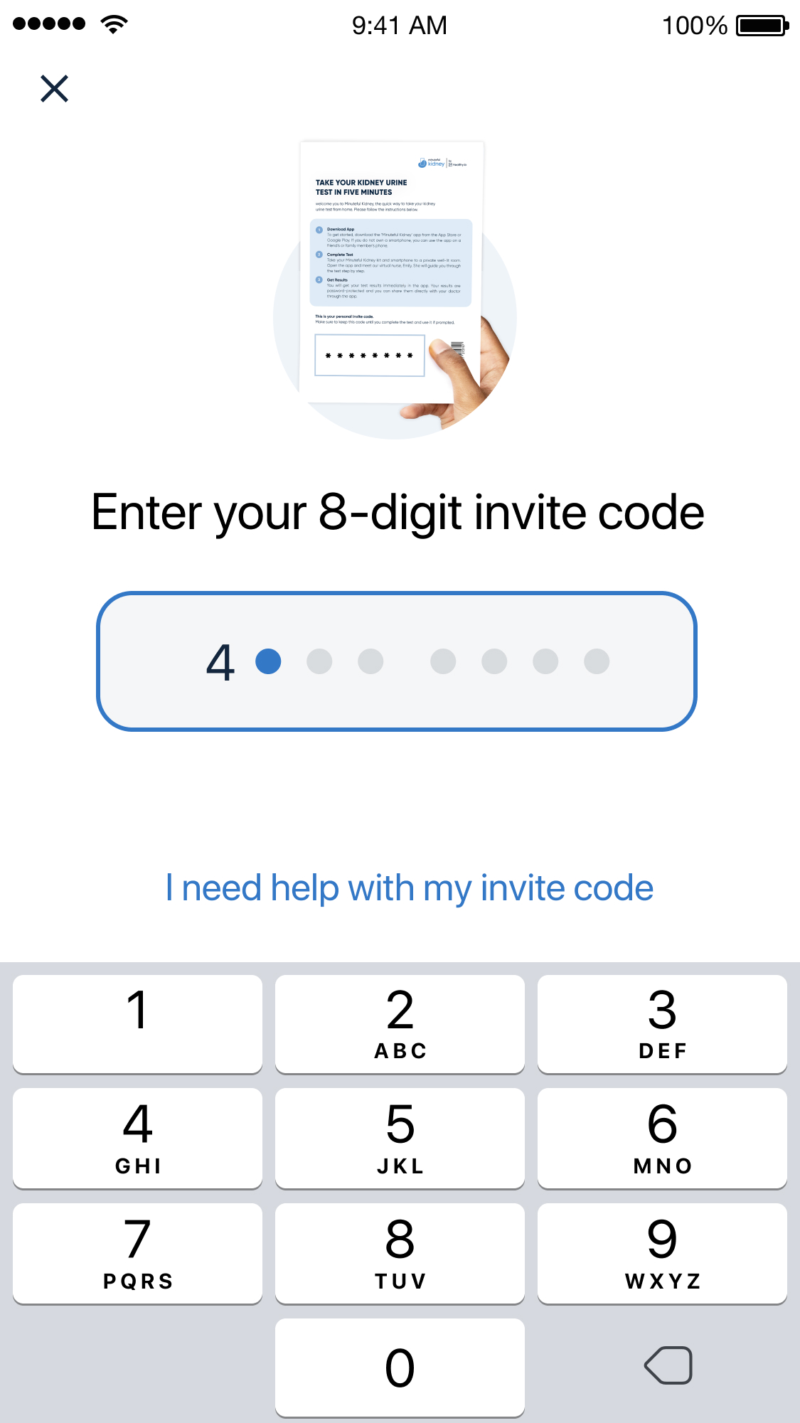 Invite-code-input